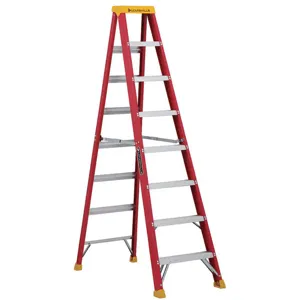 LOUISVILLE L-3016-08 Stepladder Fiberglass 8 Feet 300 Lb. | AC7AQA 36Y497