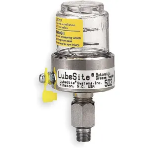 LUBESITE 502 Corrosion Resistant Grease Feeder, 1 oz. Capacity, 1/4 Inch NPT | AF2UYX 6Y738