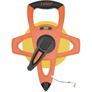 LUFKIN FE200D Tape Measure 1/2 Inch x 200 Feet Orange/black | AD2XHH 3VZF9