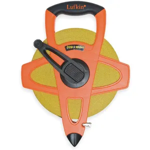 LUFKIN FM100CME Tape Measure 1/2 Inch x 328 Feet Orange/black | AC2UGC 2MVT9