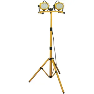 LUMAPRO 24K354 Tripod Stand LED 32W 120V Twin | AB7XKE