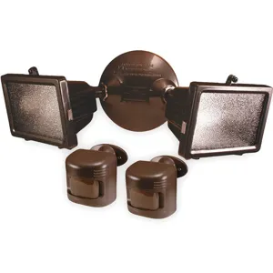 LUMAPRO 2LBN1 Motion Light 180 Degree View Angle Bronze | AC2MHH