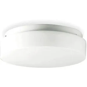 LUMAPRO 2ZE23 Ceiling Fixture 22w Circular White | AC4EKB