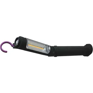 LUMAPRO 40KG17 Rechargeable Hand Lamp LED 3W Black Purple | AH9MUK