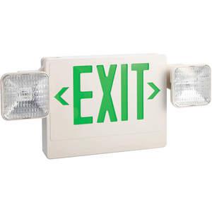 LUMAPRO 6CGL8 Exit Sign With Emergency Lights 5.4w Green | AE8BPW