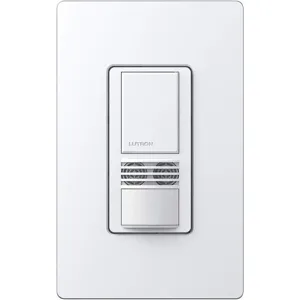 LUTRON MS-A102-WH Dual Technology Occupancy Sensor Adj White | AH7MFC 36WH02