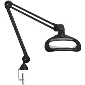 LUXO 18910BK Magnifier Light 6.75 x 4.5in Led Black 2.25x | AB6GBL 21EN88