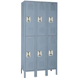 LYON DD52223SU Wardrobe Locker, Assembled, 6 Opening, Size 16.875 x 9.25 x 34.5 Inch, Gray | AE4EDD 5JN85