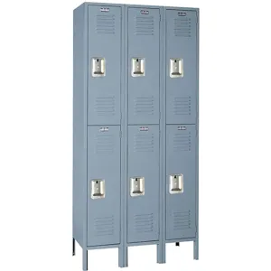 LYON DD52123 Wardrobe Locker, Unassembled, Multi Point, Size 10.875 x 34.5 x 9.25 Inch, Gray | AE4EDA 5JN82