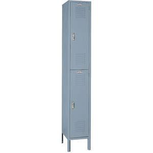 LYON DD5202SU Wardrobe Locker, Assembled, 2 Opening, Size 10.875 x 9.25 x 34.5 Inch, Gray | AD8FPX 4JXC3