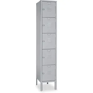 LYON DD5302SU Box Locker, Unassembled, Size 12 x 12 x 66 Inch, Gray | AD8FQF 4JXD2