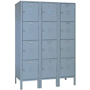 LYON DD53523SU Box Locker, Size 36 x 12 x 54 Inch, Gray | AD8FQE 4JXD1