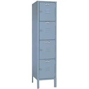 LYON DD5352SU Box Locker, Size 12 x 12 x 54 Inch, Gray | AD8FQD 4JXC9