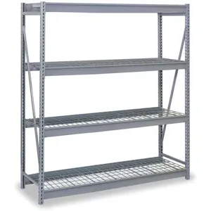 LYON DD67135GSW Bulk Storage Rack, Starter, Wire Deck, Size 48 x 48 x 96 Inch, Gray | AB2GXV 1LZC6