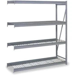 LYON DD67141GW Bulk Storage Rack Add On, Wire Deck, Size 24 x 48 x 120 Inch, Gray | AB2GXY 1LZC9