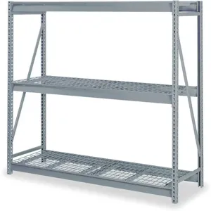 LYON DD67115GSW Bulk Storage Rack, Starter, Wire Deck, Size 48 x 48 x 72 Inch, Gray | AB2GXN 1LZB9