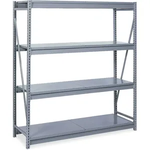 LYON DD67321SD Bulk Storage Rack, Ribbed, Size 24 x 72 x 84 Inch, Beam Capacity 1900 Lbs, Gray | AE4DNW 5JM52