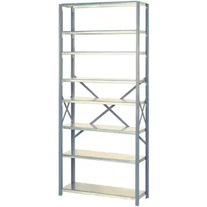 LYON DD8020SGLV Starter Shelving, Open, 8 Shelf, Capacity 625 Lbs, Size 84 x 36 x 12 Inch | AD7XAN 4GYE3