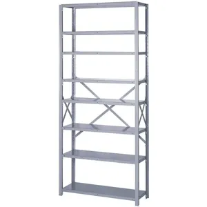 LYON DD8021SX Starter Shelving, 8 Shelf, Capacity 1300 Lbs, Size 84 x 36 x 18 Inch | AD7WZW 4GYC5