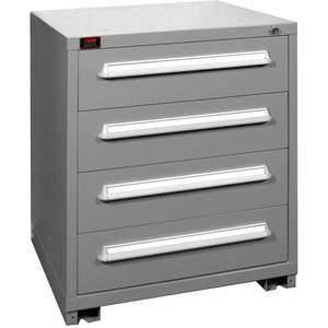 LYON DDM4030301004I Modular Drawer Cabinet, 4 Drawer, Capacity 400 Lbs, Height 37-3/16 Inch, Gray | AF2VRJ 6YDT1