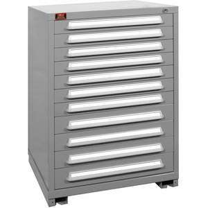 LYON DDM4930301001I Modular Drawer Cabinet, 11 Drawer, Capacity 400 Lbs, Height 44-1/4 Inch, Gray | AF2VRL 6YDT3