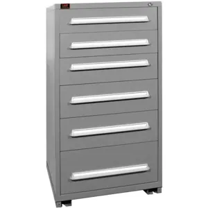 LYON DDM6830301016I Modular Drawer Cabinet, 6 Drawer, Capacity 400 Lbs, Gray | AF2VRQ 6YDT7