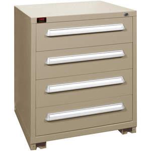 LYON PPS4030301004I Modular Drawer Cabinet, 4 Drawer, Capacity 450 Lbs, Height 37-3/16 Inch, Putty | AA4BDB 12C696