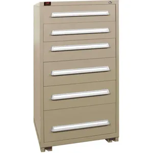 LYON PPM6830301016I Modular Drawer Cabinet, 6 Drawer, Capacity 400 Lbs, Putty | AA4BDJ 12C704