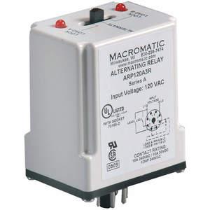 MACROMATIC ARP024A3R Alternating Relay DPDT, 24V AC/DC, 10A, 8 Pin | AE9VBW 6MPN8