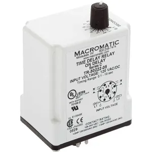 MACROMATIC TR-50222 Timer Relay 15 Min. 8 Pin 10a Dpdt 120v | AB7KJY 23NU84