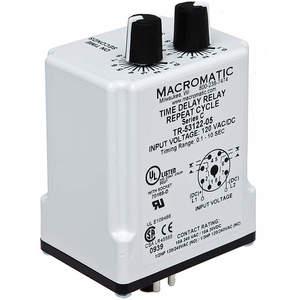MACROMATIC TR-55122-05 Timer Relay, 10 Sec, 8 Pin, 10A, 120V AC/DC | AF7YTX 23NV13