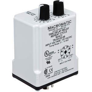 MACROMATIC TR-55122-08 Timer Relay, 60 Sec, 8 Pin, 10A, 120V AC/DC | AF7YTY 23NV15