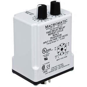 MACROMATIC TR-55122-12 Timer Relay, 300 Sec, 8 Pin, 10A, 120V AC/DC | AF7YUA 23NV18