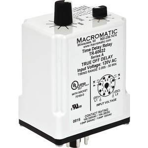 MACROMATIC TR-60622 Zeitrelais, 30 Min., 8-polig, 10 A, 120 V AC/DC | AE7BKK 5WMJ9