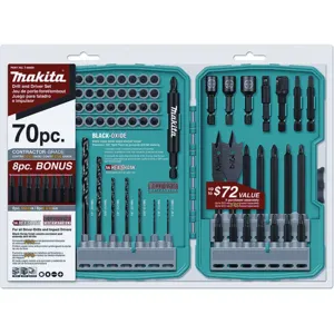 MAKITA T-01725 Impact Drill-driver Bit Set 70 Piece | AA6LFQ 14F189