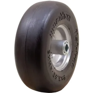 MARATHON 01014 Flat Free Pu Wheel 9 x 3.50-4. 300 Lb. | AD6NCQ 46G084