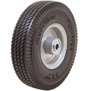 MARATHON 33102 Flat Free Pu Wheel 8 x 2 Inch 150 Lb. | AD6NCM 46G081