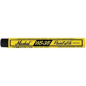 MARKAL 82423G Paint Crayon 3/8 Inch Black Pk 12 | AF7ZTG 23YU11