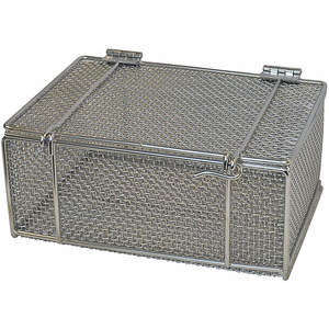 MARLIN STEEL WIRE PRODUCTS 00-00304002-31 Mesh Basket with Lid 14 Inch Length x 10 Inch Width x 6 Inch Height | AH3HRH 32HD19