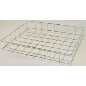 MARLIN STEEL WIRE PRODUCTS 02035006-38 Cross Wire Basket 23 Inch Length x 19 Inch Width x 4-1/4 Inch Height | AH3HRF 32HD17