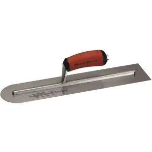 MARSHALLTOWN MXS64RED Finishing Trowel Round End 14 x 4 In | AB6XPZ 22P269