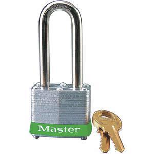 MASTER LOCK 3LHGRN Lockout Padlock Keyed Different Green 9/32 Inch Diameter | AE6HYN 5T815