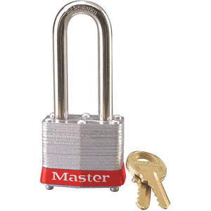 MASTER LOCK 3LHRED Lockout-Vorhängeschloss mit unterschiedlichem Schlüssel, Rot, 9/32 Zoll Durchmesser | AE6HYL 5T813