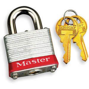 MASTER LOCK 3RED Lockout-Vorhängeschloss mit unterschiedlichem Schlüssel, Rot, 9/32 Zoll Durchmesser | AE6HYF 5T807