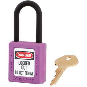 MASTER LOCK 406PRP Lockout Padlock Kd Purple 1/4 Inch Diameter | AE9TLA 6MCP9