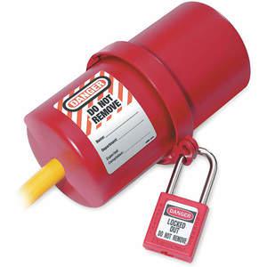 MASTER LOCK 488 Plug Lockout Red 5/16 Inch Shackle Diameter | AD2VXG 3VAE4
