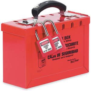 MASTER LOCK 498A Red Group Lockout Box, Max 12 Locks, Red | AD7HUK 4EMZ1