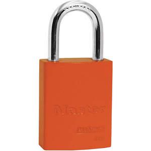 MASTER LOCK 6835ORJ Lockout Padlock Keyed Different Hi-visibility Orange 1/4 Inch | AD9EKX 4RD96