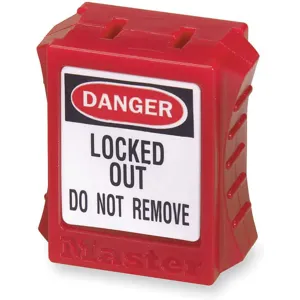 MASTER LOCK S2005 Plug Lockout Red 5/16 In.d | AB9EGT 2CJN7