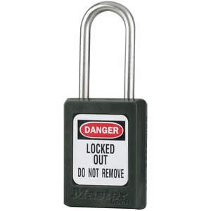 MASTER LOCK S33BLK Lockout-Vorhängeschloss mit unterschiedlichem Schlüssel, schwarz, 3/16 Zoll Durchmesser | AE9TLL 6MCT4